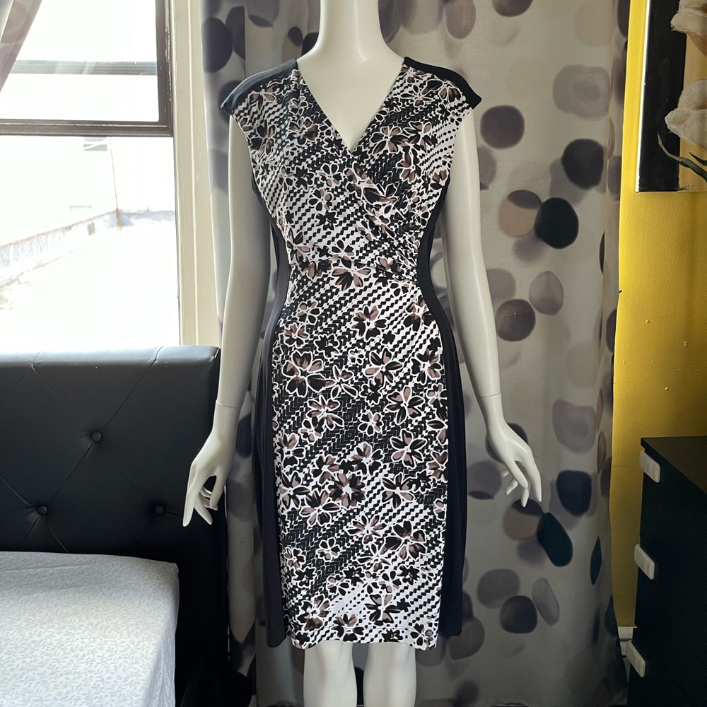 Black and Floral Dress